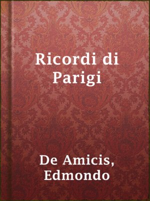 cover image of Ricordi di Parigi